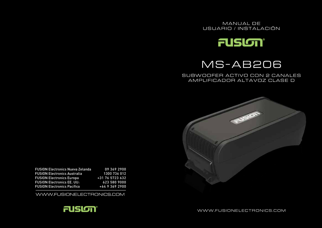 Fusion MS-AB206 manual 