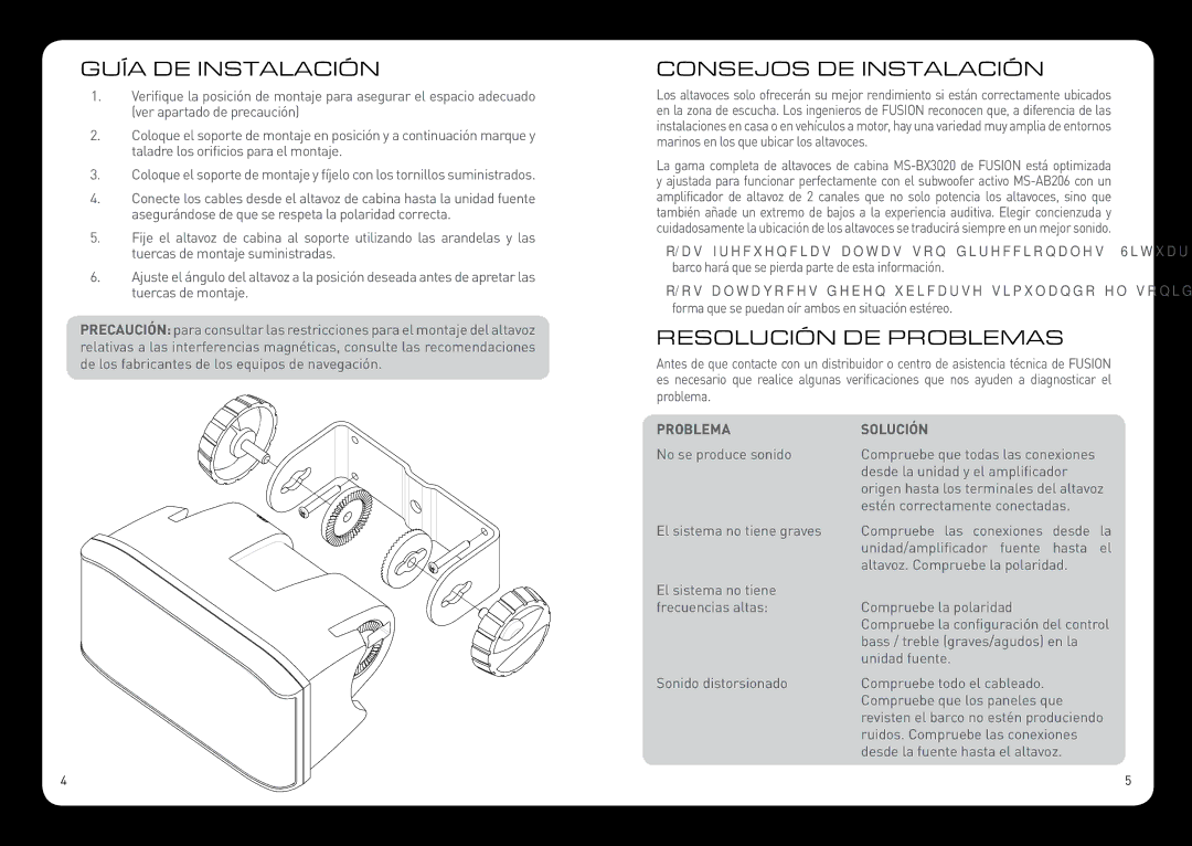 Fusion MS-BX3020 manual Guía DE Instalación, Consejos DE Instalación, Resolución DE Problemas 