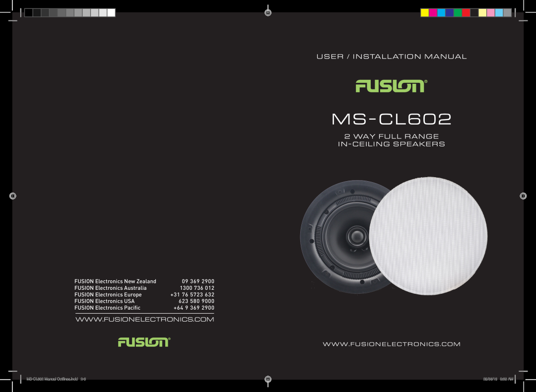 Fusion MS-CK602 manual 