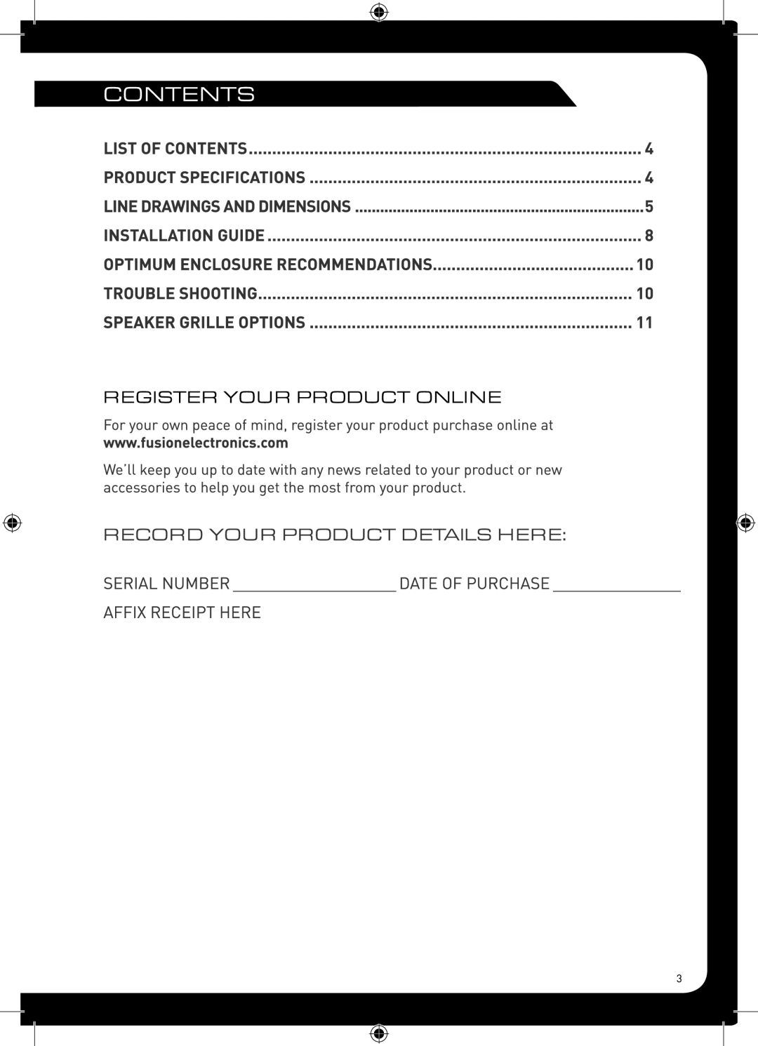 Fusion MS-FR6021, MS-FR4021, MS-FR7021 manual 