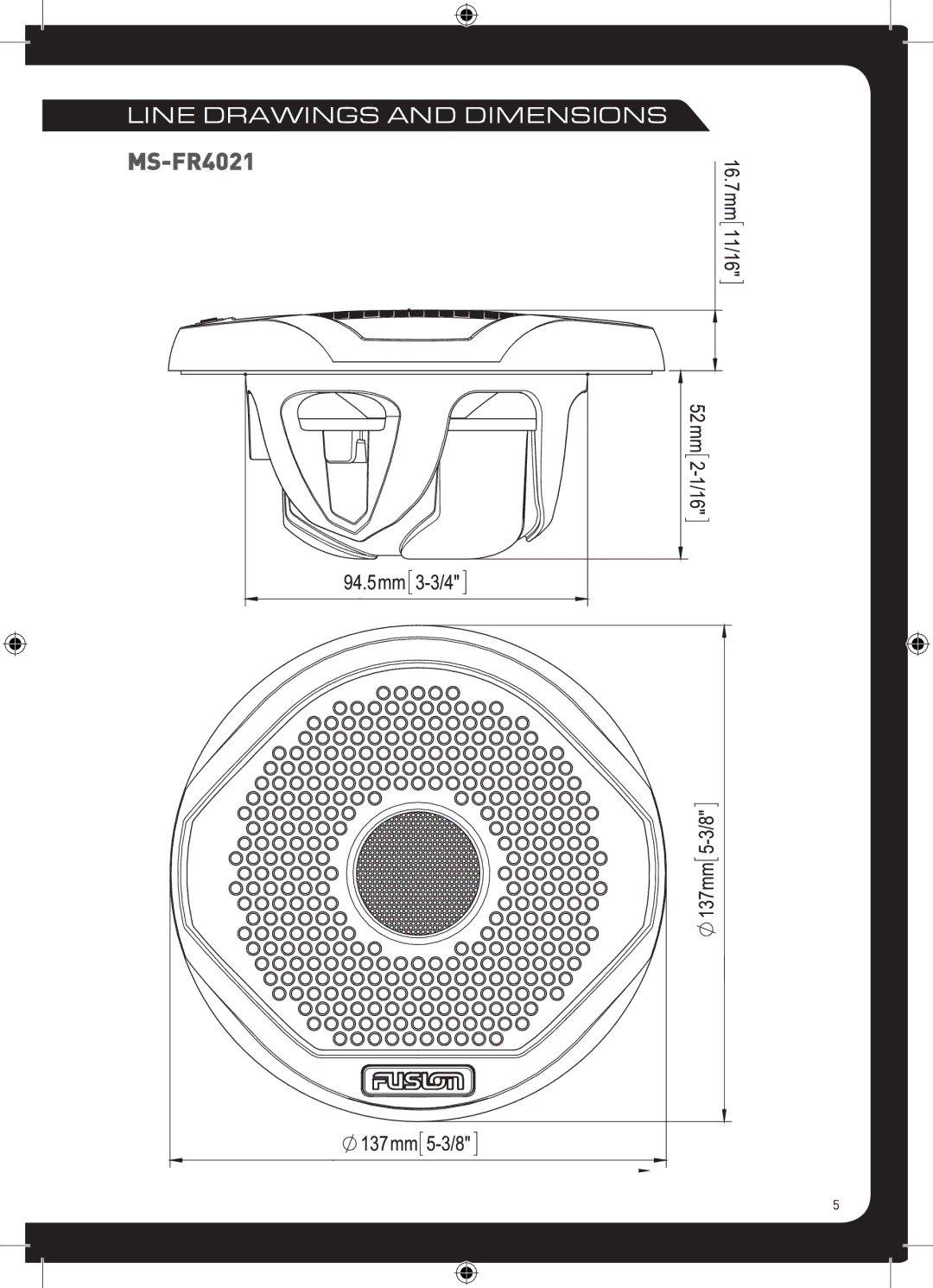 Fusion MS-FR7021, MS-FR6021, MS-FR4021 manual 