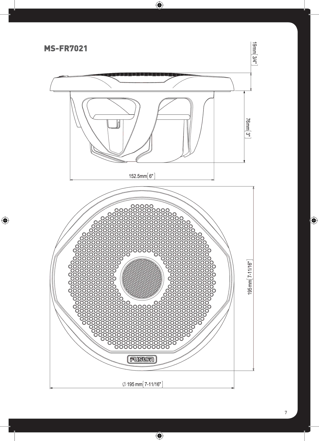 Fusion MS-FR4021, MS-FR6021, MS-FR7021 manual 