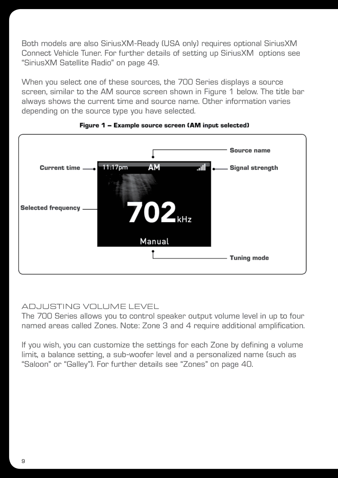 Fusion MS-IP700 manual Adjusting Volume Level 