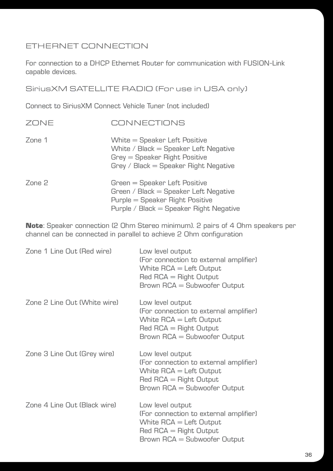 Fusion MS-IP700 manual Ethernet Connection 