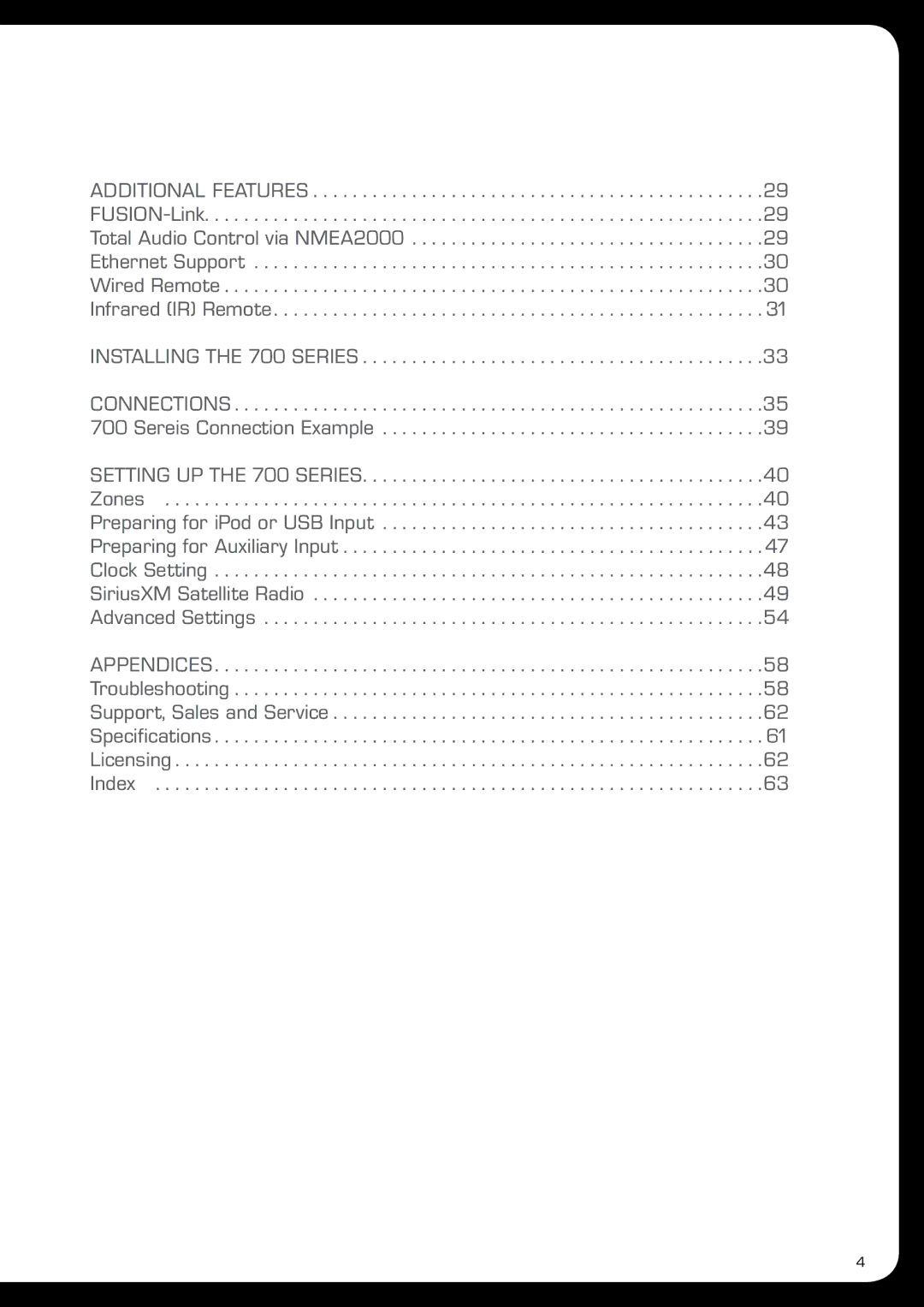 Fusion MS-IP700 manual 