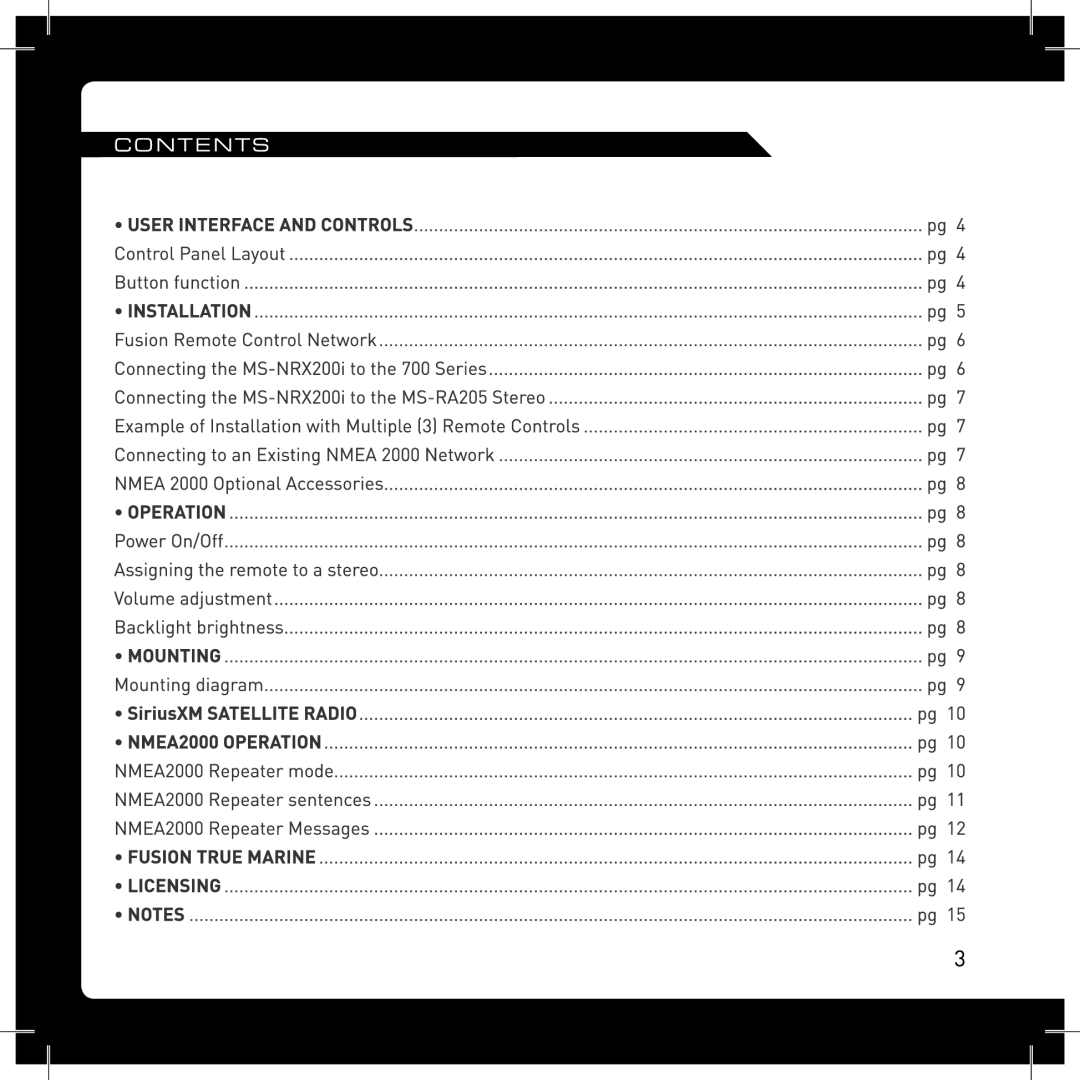 Fusion MS-NRX200 manual 