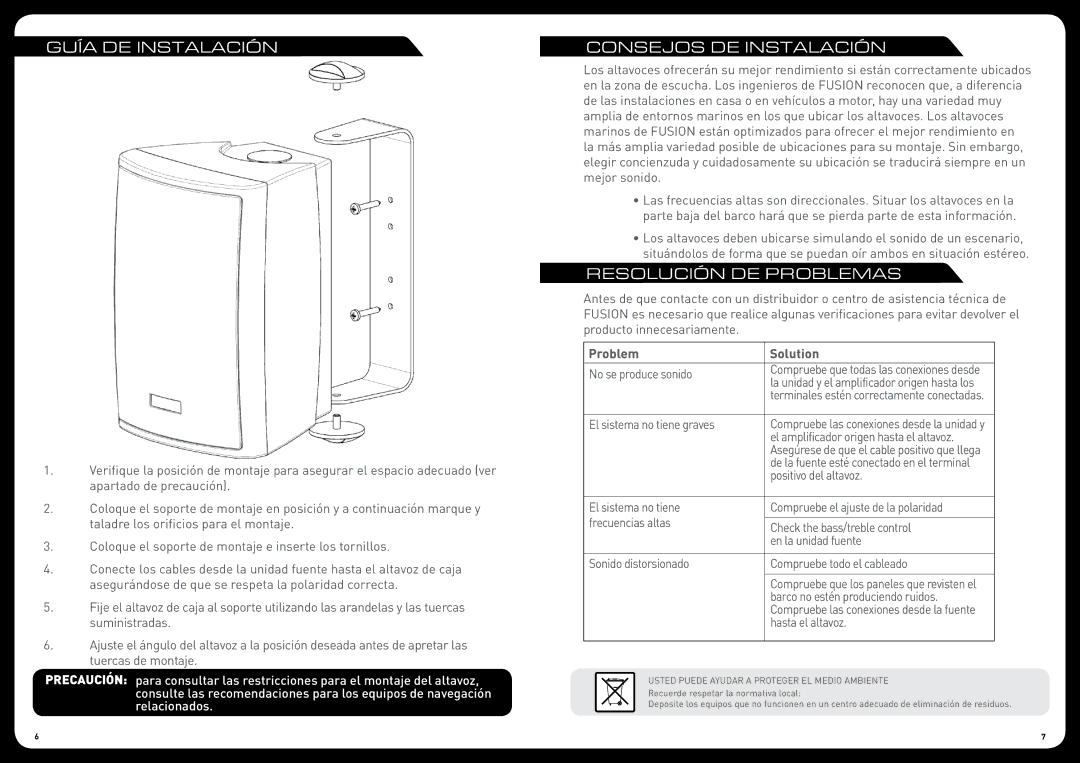 Fusion MS-OS420 manual Guía DE Instalación, Consejos DE Instalación, Resolución DE Problemas 