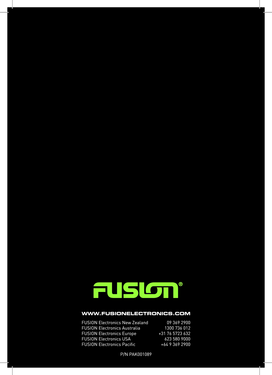 Fusion MS-RA205 manual 