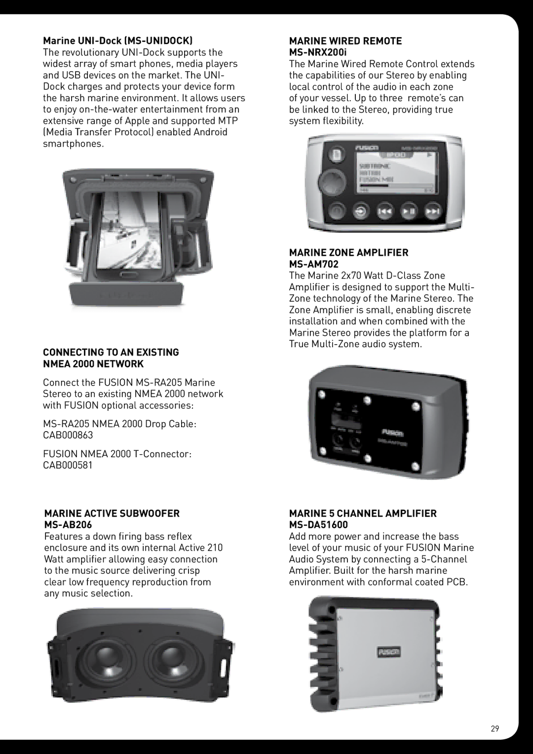 Fusion MS-RA205 installation manual Connecting to AN Existing Nmea 2000 Network 