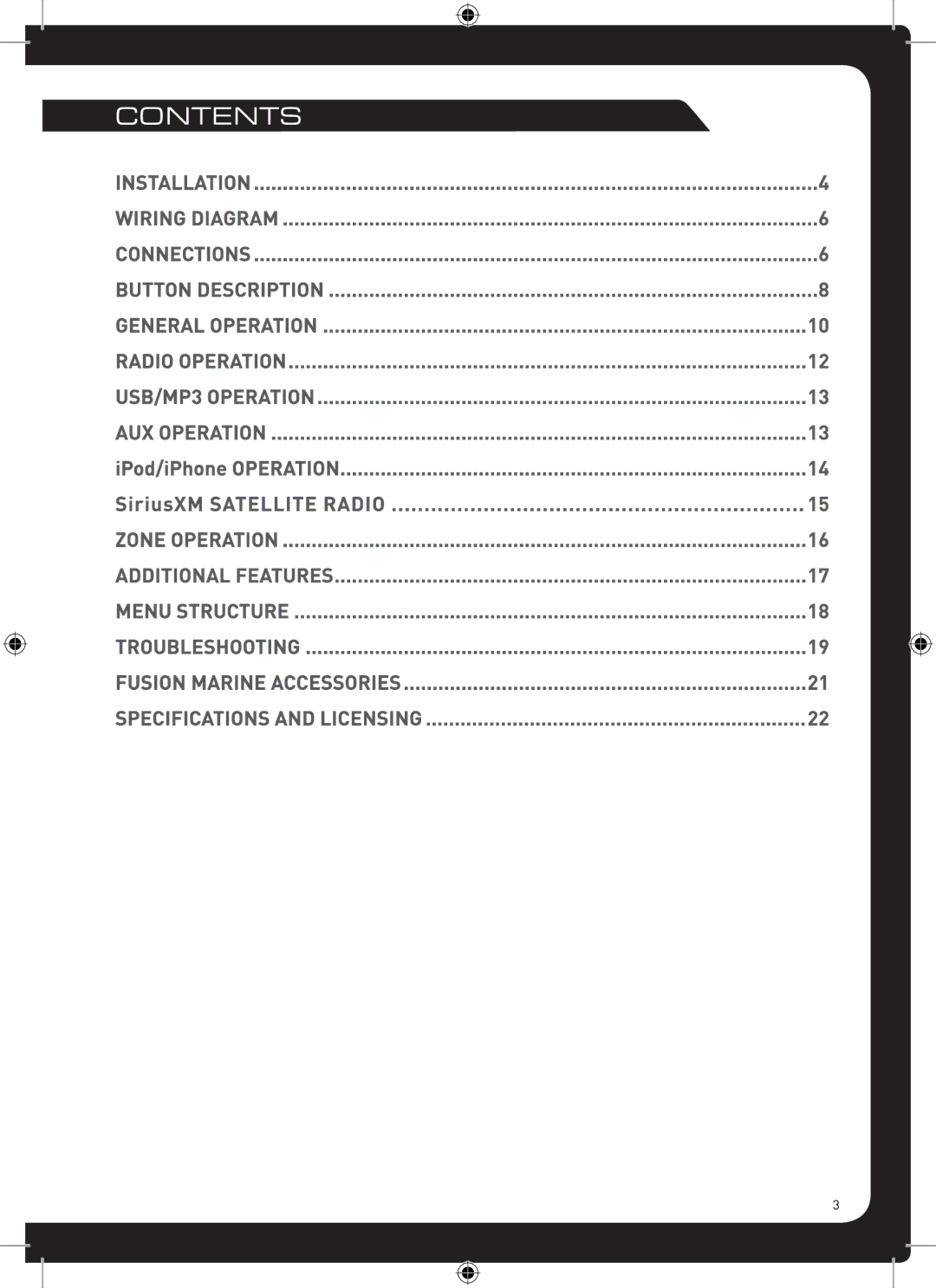 Fusion MS-RA205 manual 