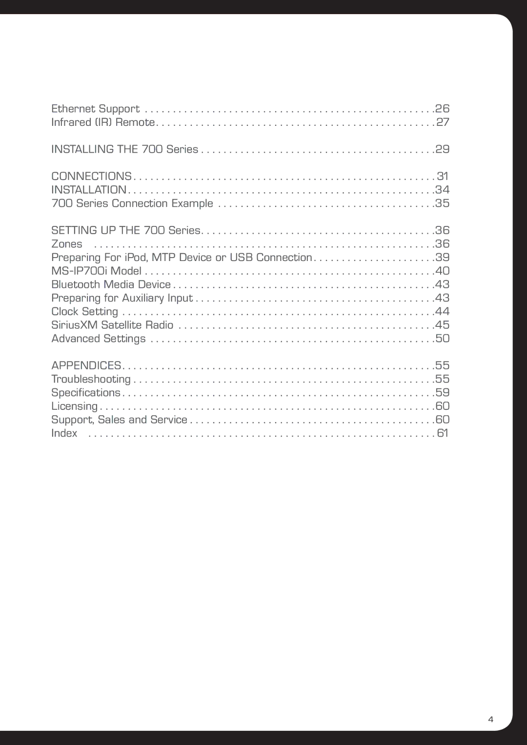 Fusionbrands MS-AV700i, MS-IP700i manual 