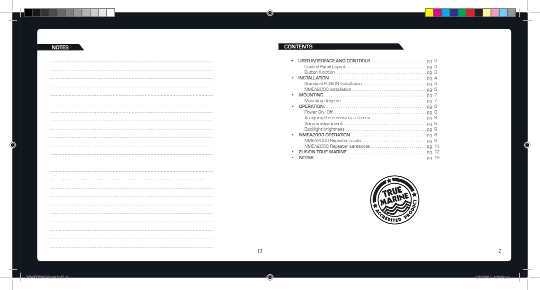 Fusionbrands MS-NRX200 specifications Contents 