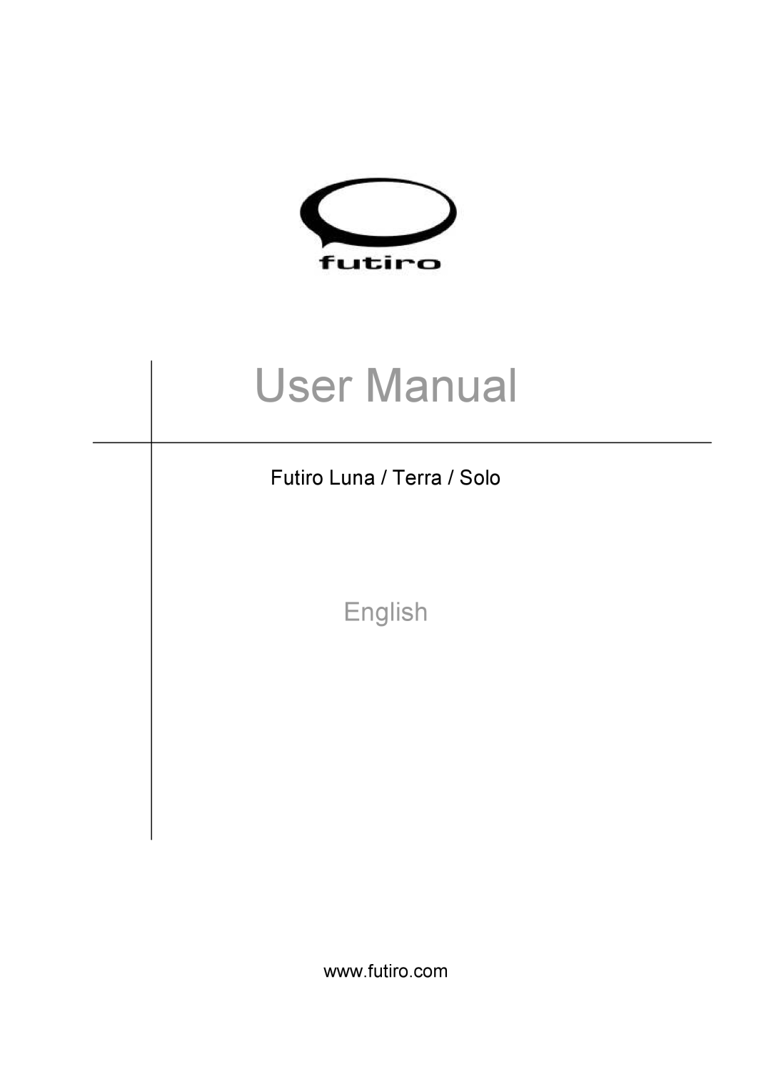 Futiro USB Phone manual English, Futiro Luna / Terra / Solo 