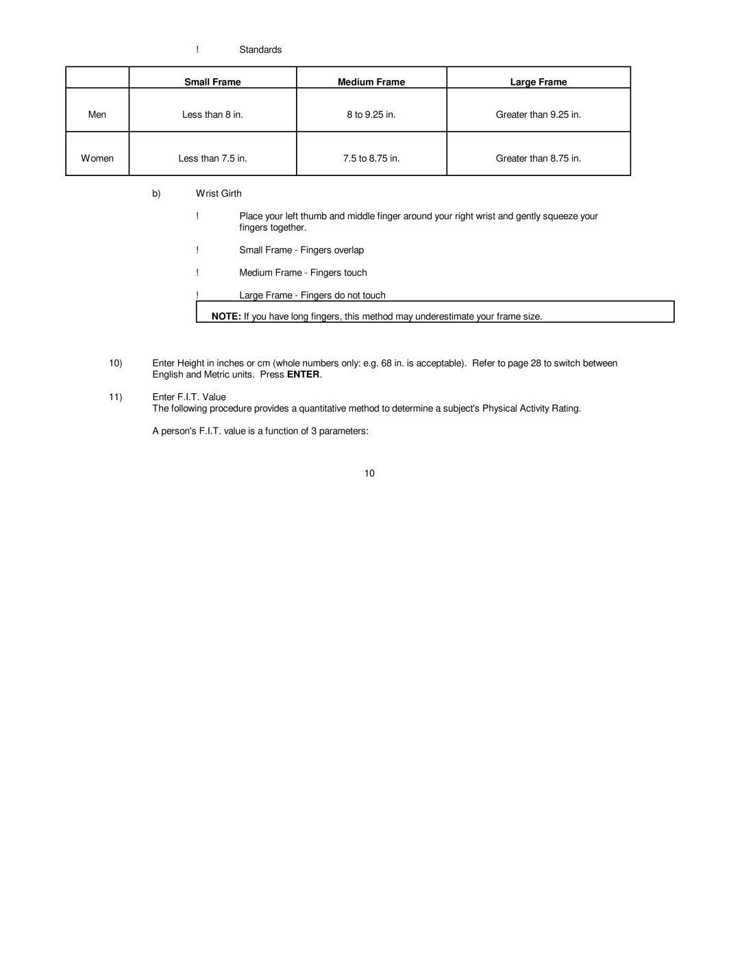 Futrex 5000A/WL, 5000/XL, 5000A/ZL manual Standards 