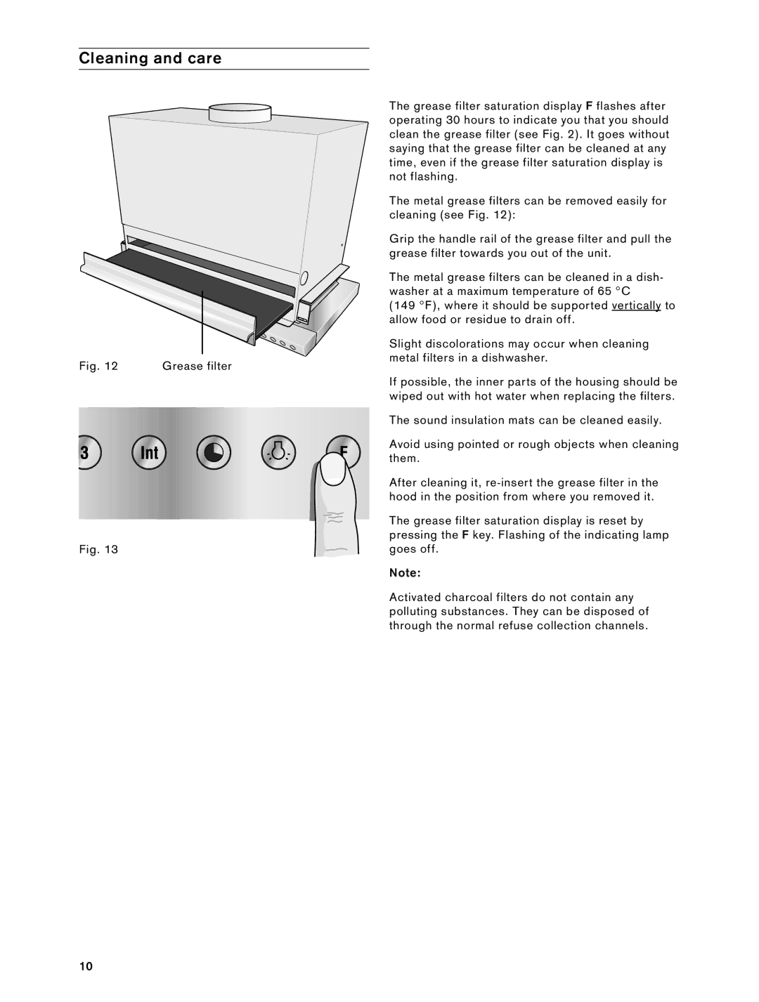 Gaggenau 900791 installation instructions Cleaning and care 