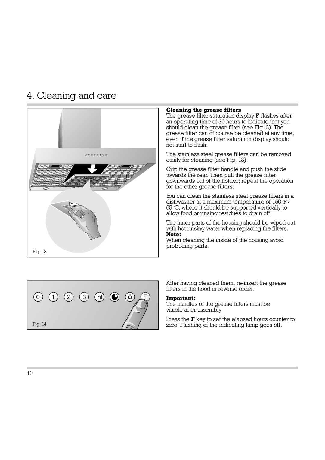 Gaggenau AH 530-790, AH 530-720 manual Cleaning and care 