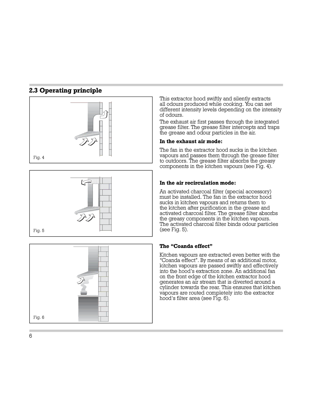 Gaggenau AH 600-190 manual Operating principle 