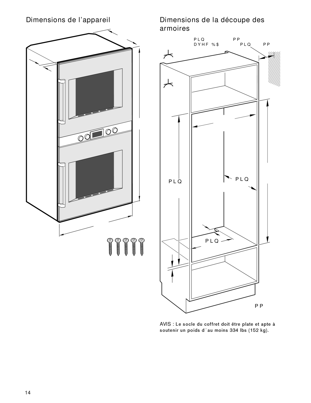 Gaggenau BX 481 610, BX 480 610 manual Dimensions de l’appareil, Dimensions de la découpe des armoires 