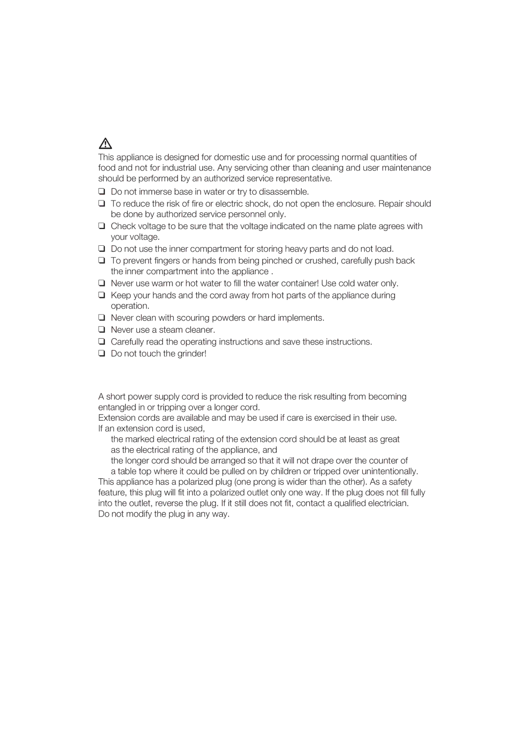 Gaggenau CM200610 manual User main 