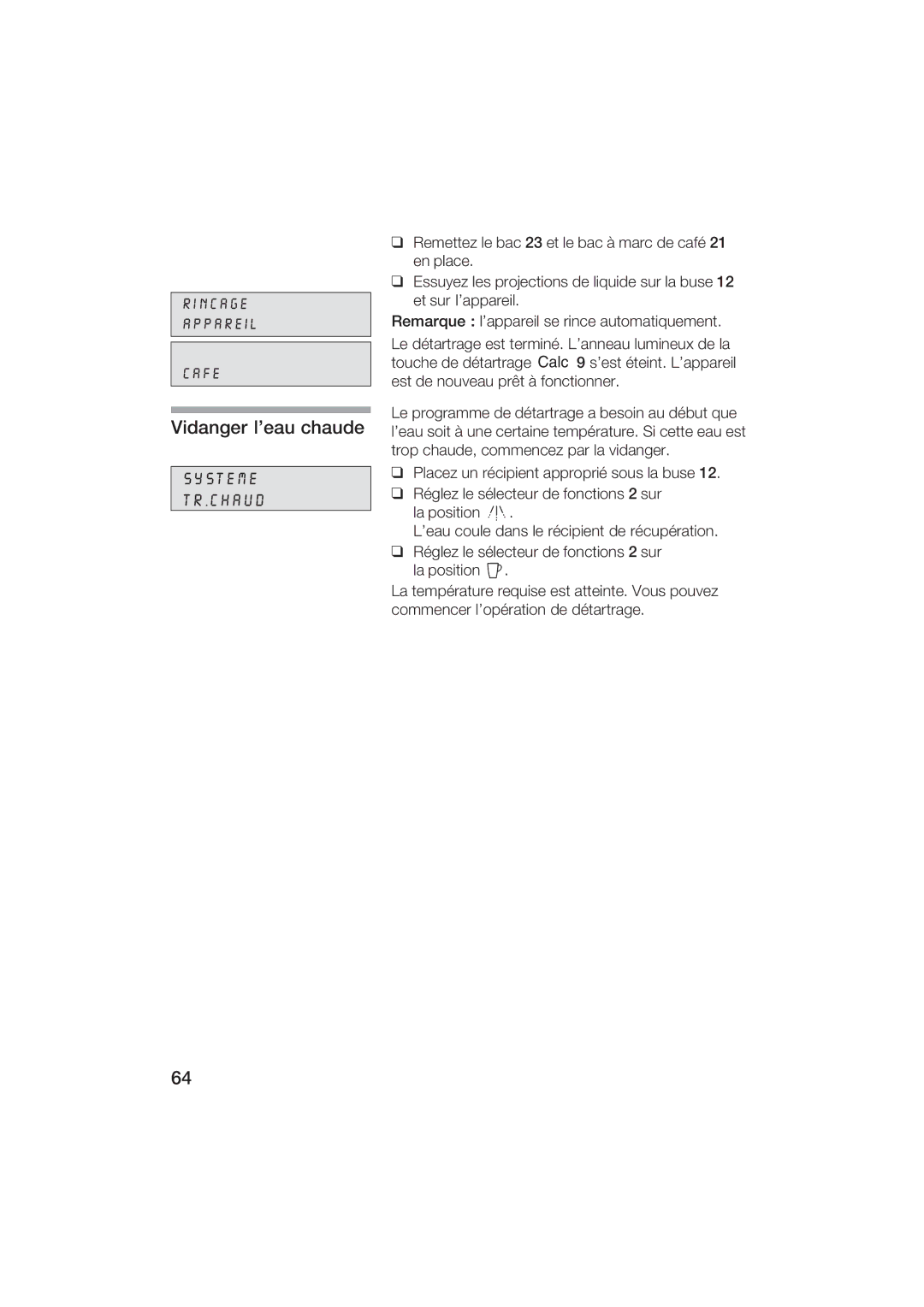 Gaggenau CM200610 manual Caud 