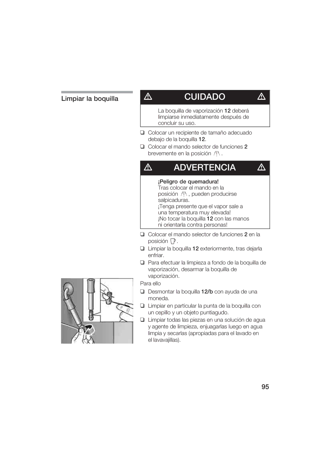 Gaggenau CM200610 manual Dvrtnci 