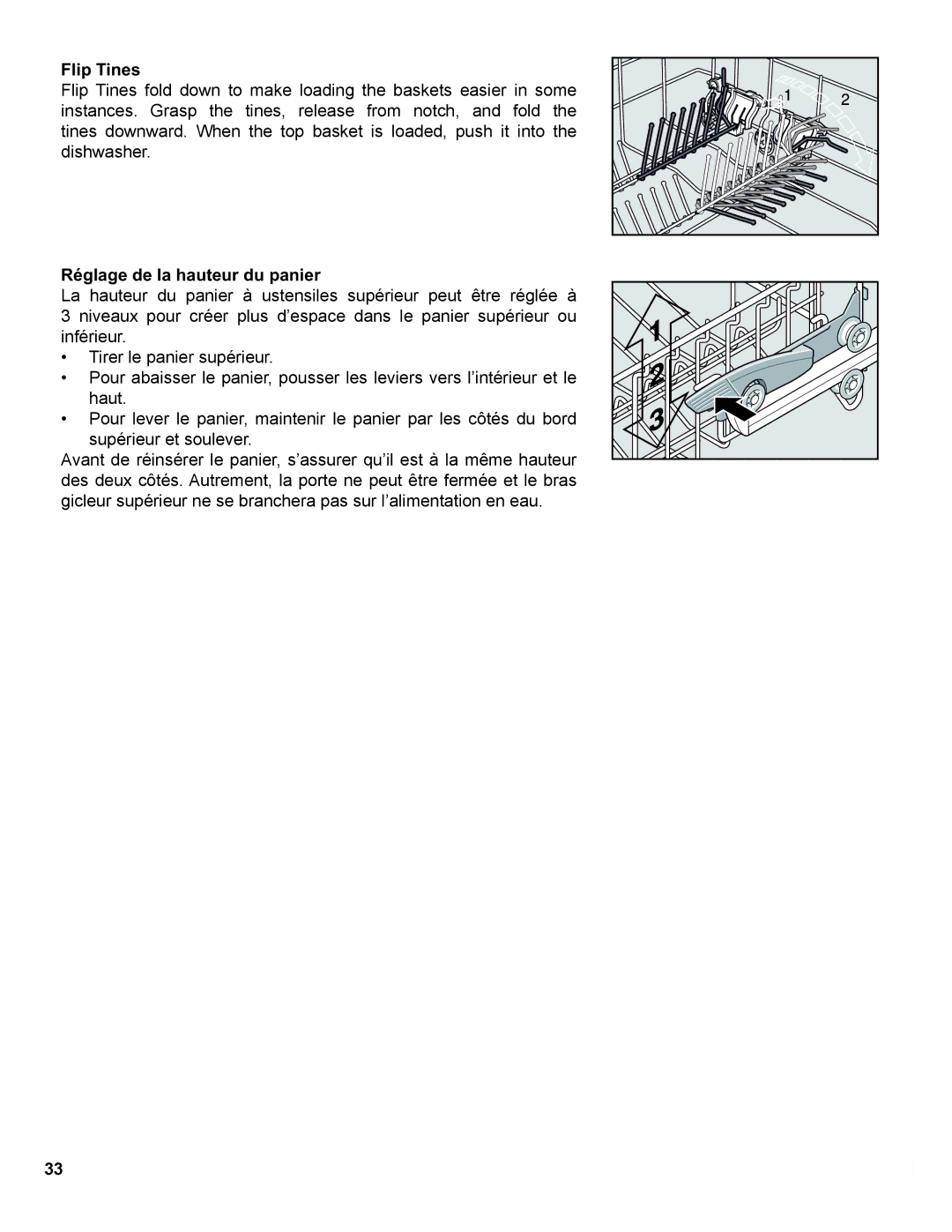 Gaggenau DF 241 manual OLS7LQHV, 5pJODJHGHODKDXWHXUGXSDQLHU 