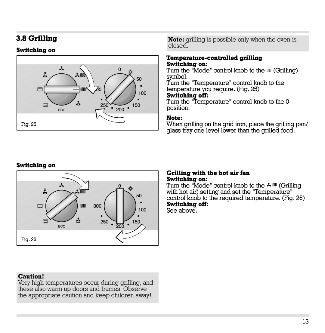 Gaggenau EB 204/205 manual Grilling 