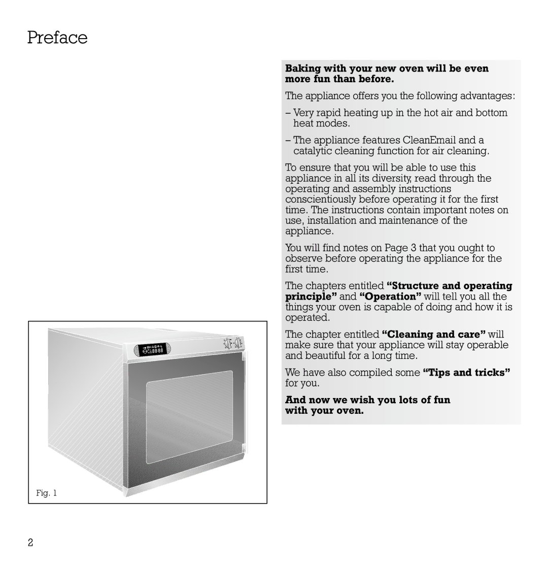 Gaggenau EB 210/211 installation instructions Preface 