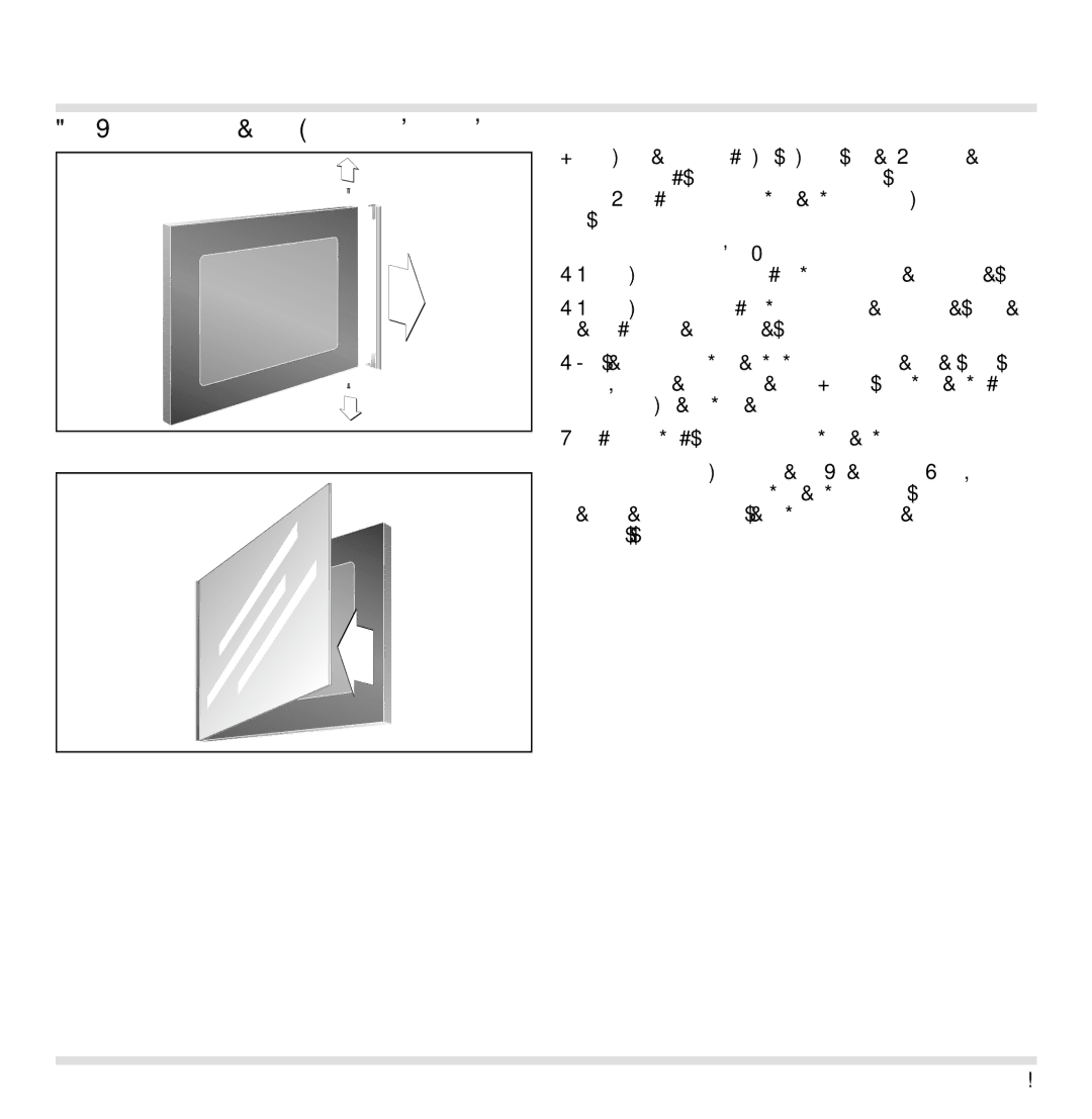 Gaggenau EB 210/211 installation instructions Disassembly of the front window 