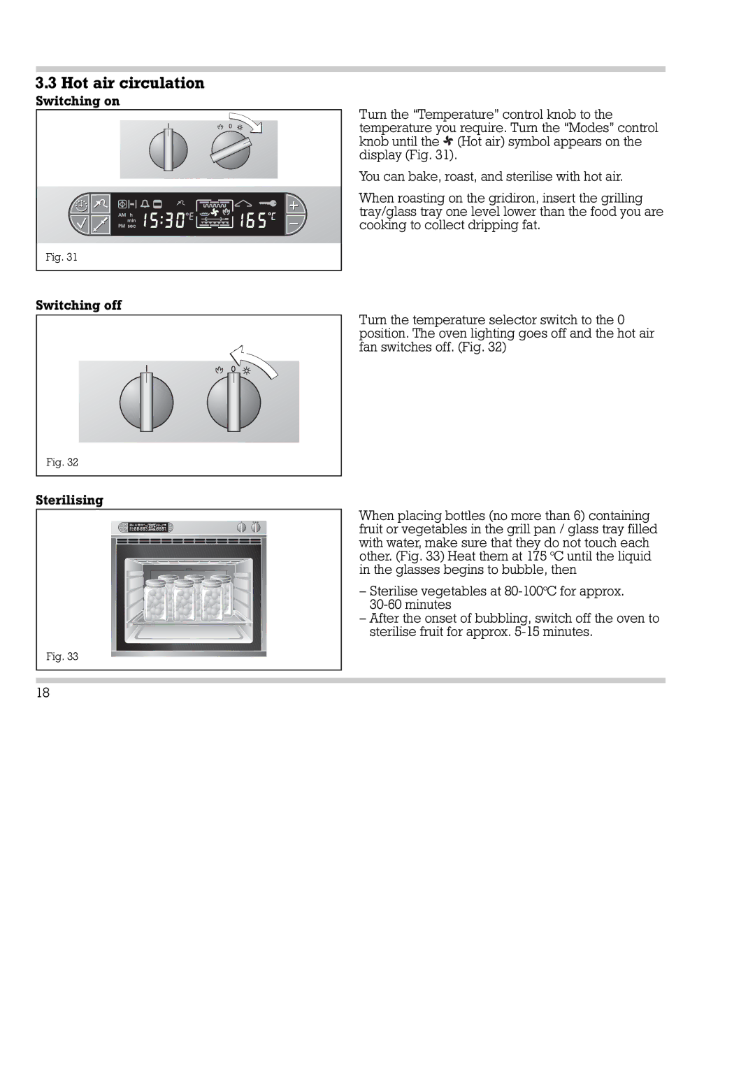 Gaggenau EB 270/271, EB 290/291 installation instructions Hot air circulation 