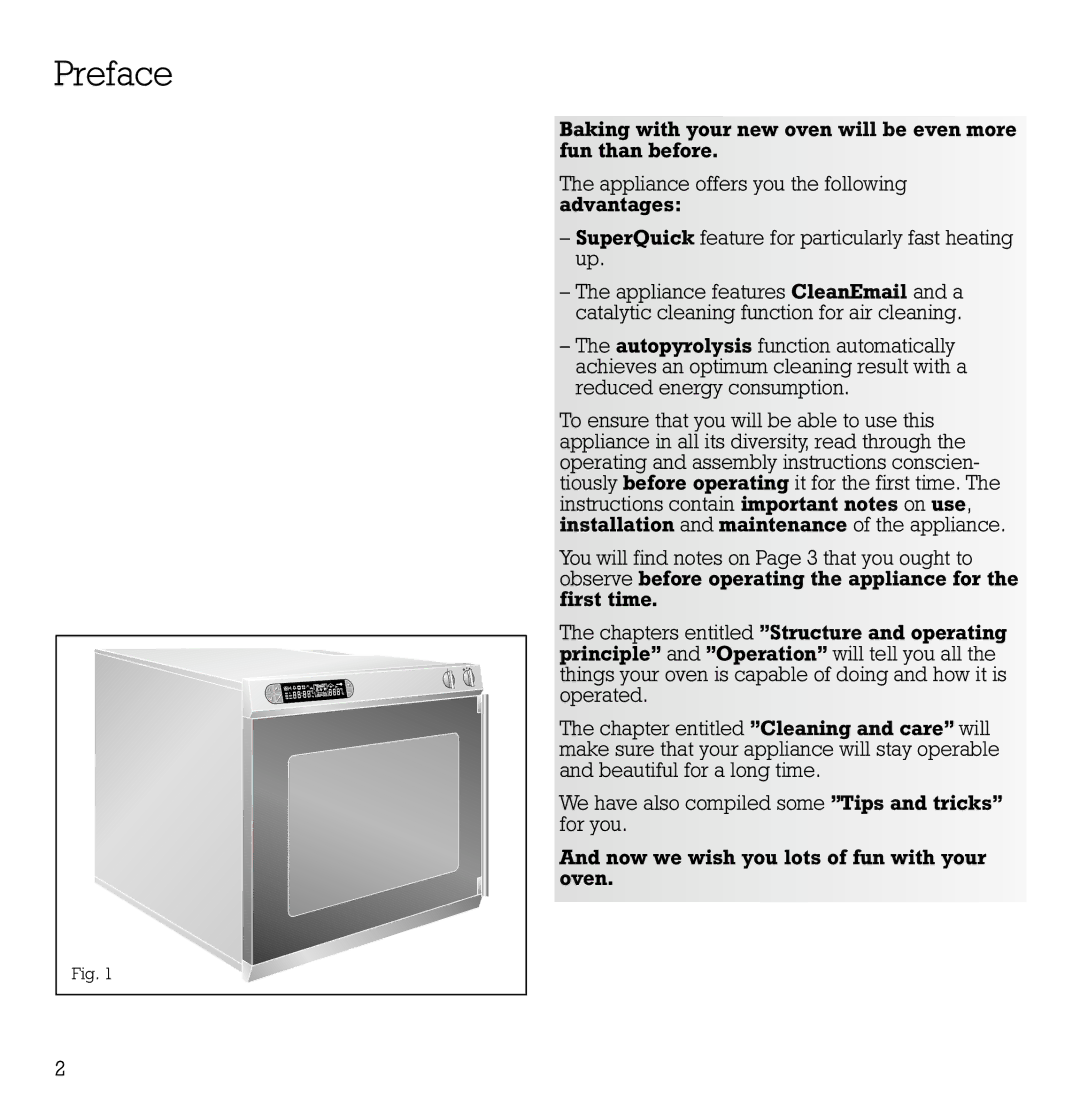 Gaggenau EB 271, EB 291, EB 290, EB 270 manual Preface 