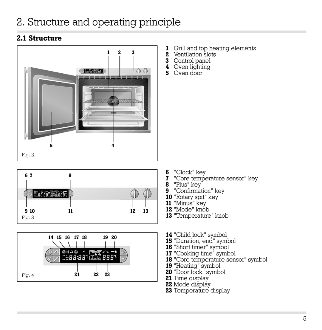 Gaggenau EB 290, EB 291, EB 271, EB 270 manual Structure and operating principle 