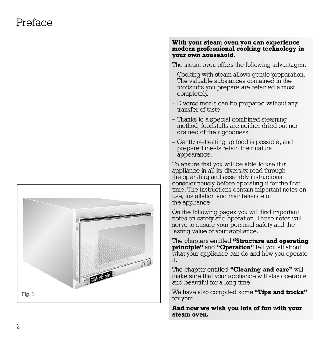 Gaggenau ED 220/221-6 manual Preface 