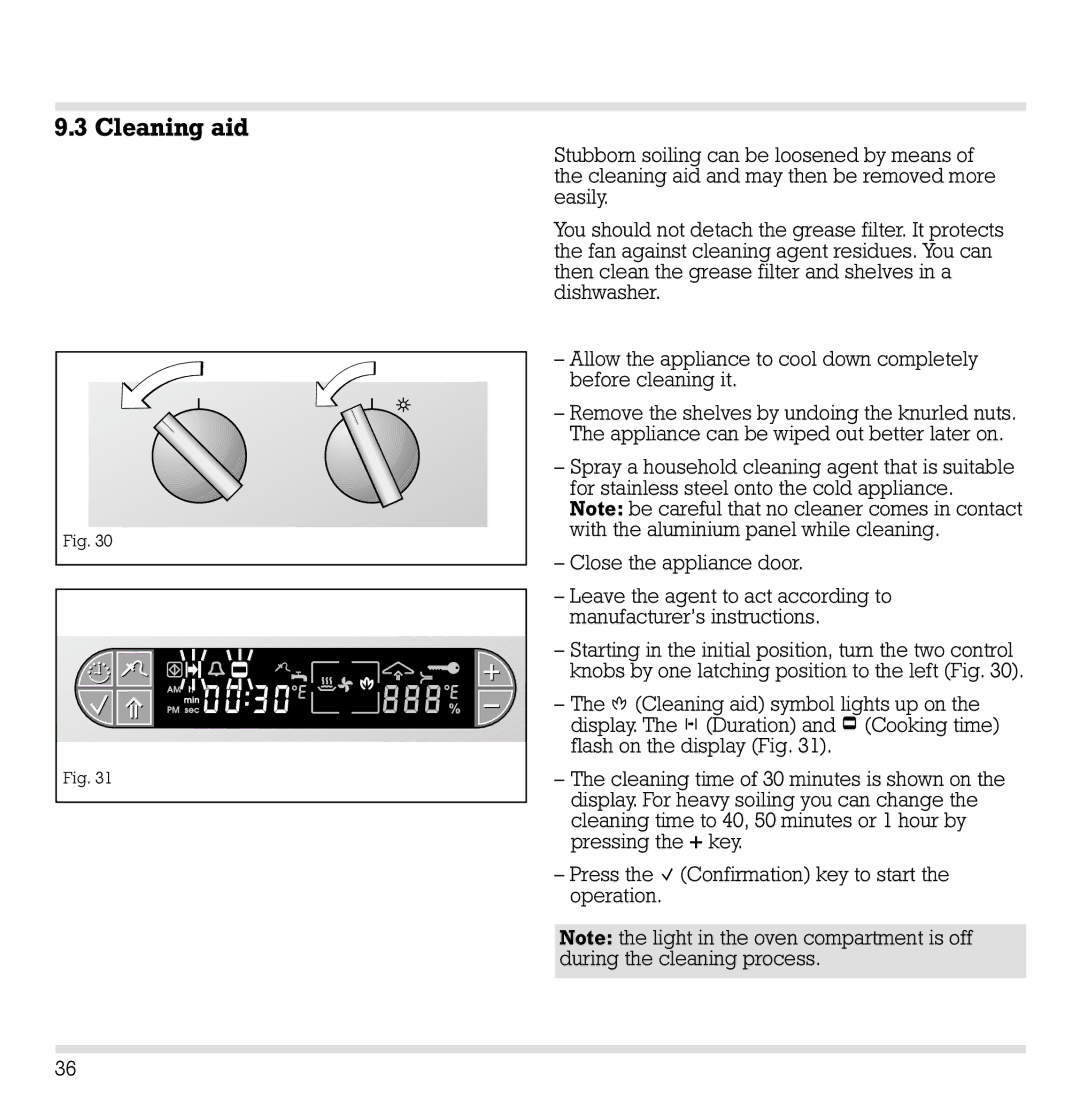 Gaggenau ED 220/221-6 manual Stubborn soiling can be loosened by means 