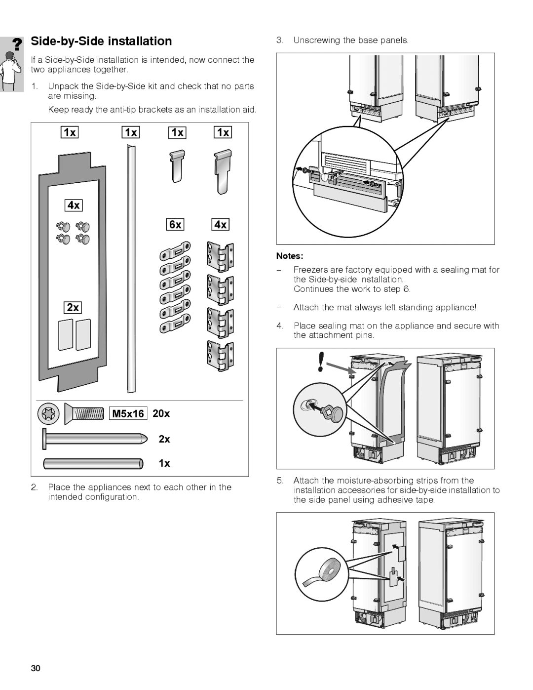 Gaggenau rc 462/413 rf 411/413 rf 461/463 rf 471 rw 414/464 manual Side-by-Side installation 