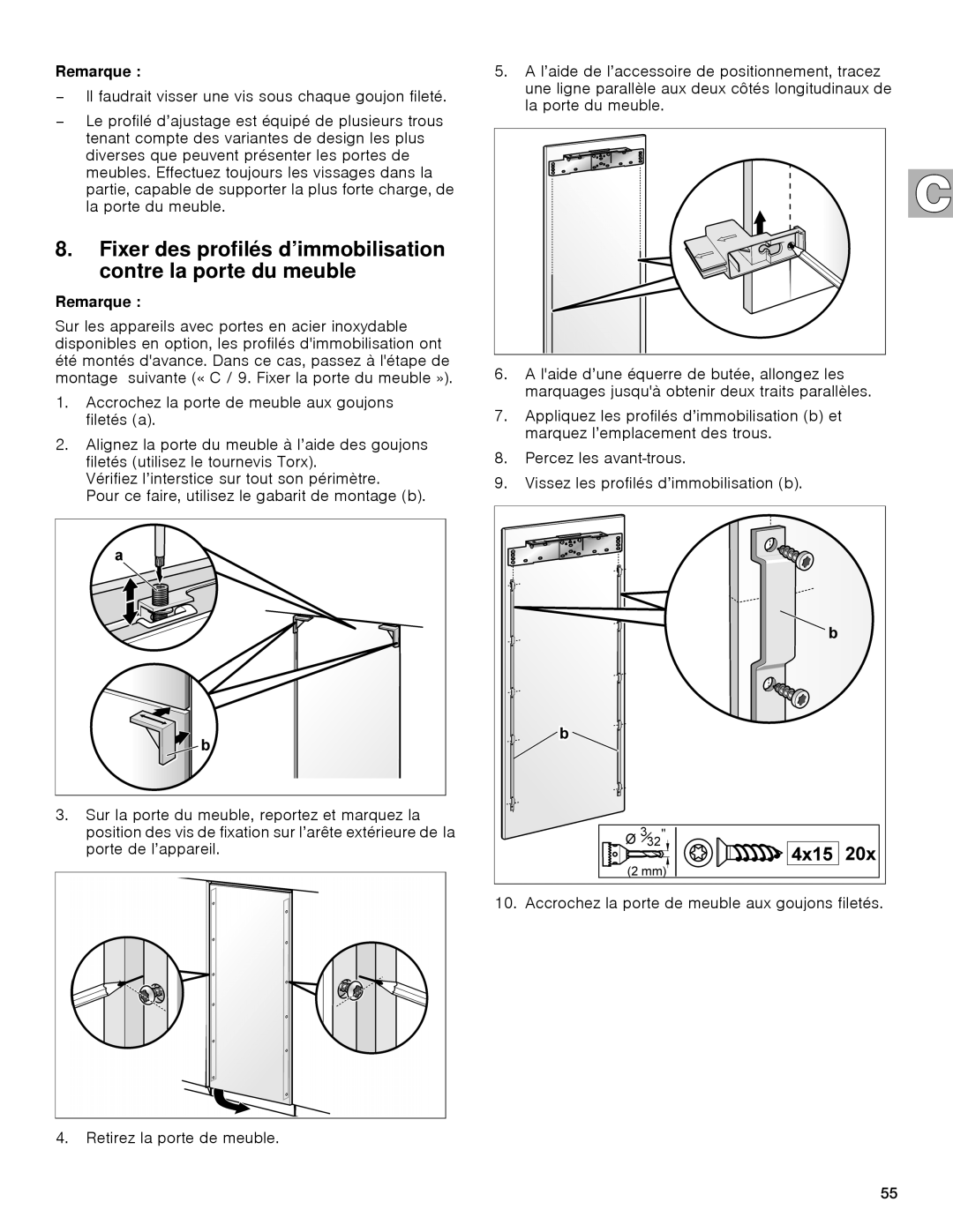 Gaggenau rc 462/413 rf 411/413 rf 461/463 rf 471 rw 414/464 manual Remarque 