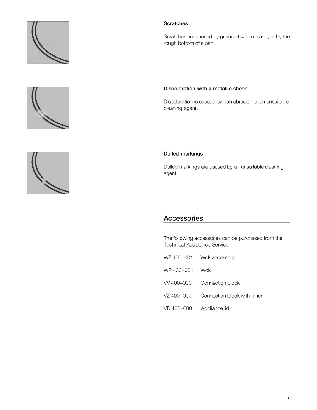 Gaggenau VI 411611 manual Accessories 