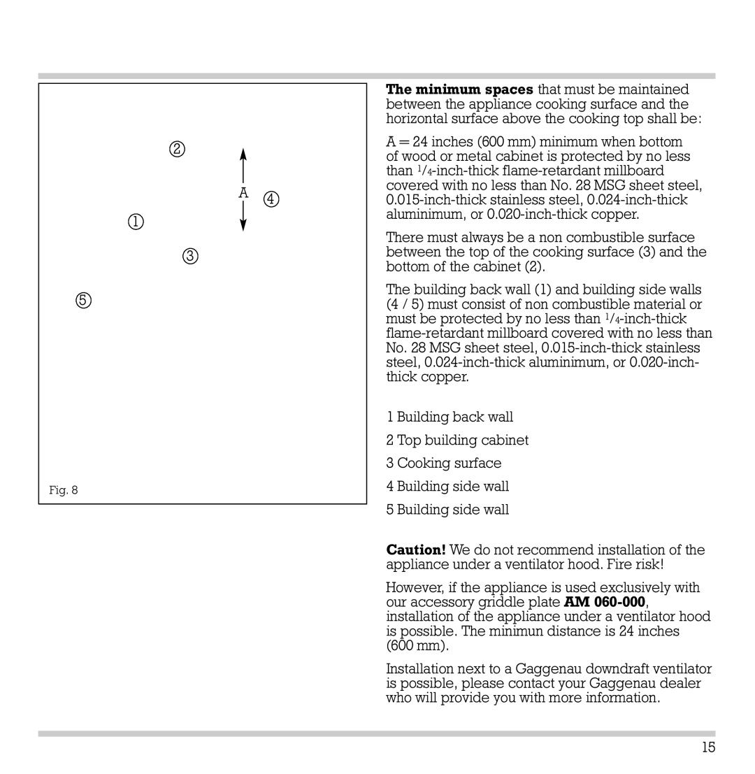 Gaggenau VR 230-612 manual 