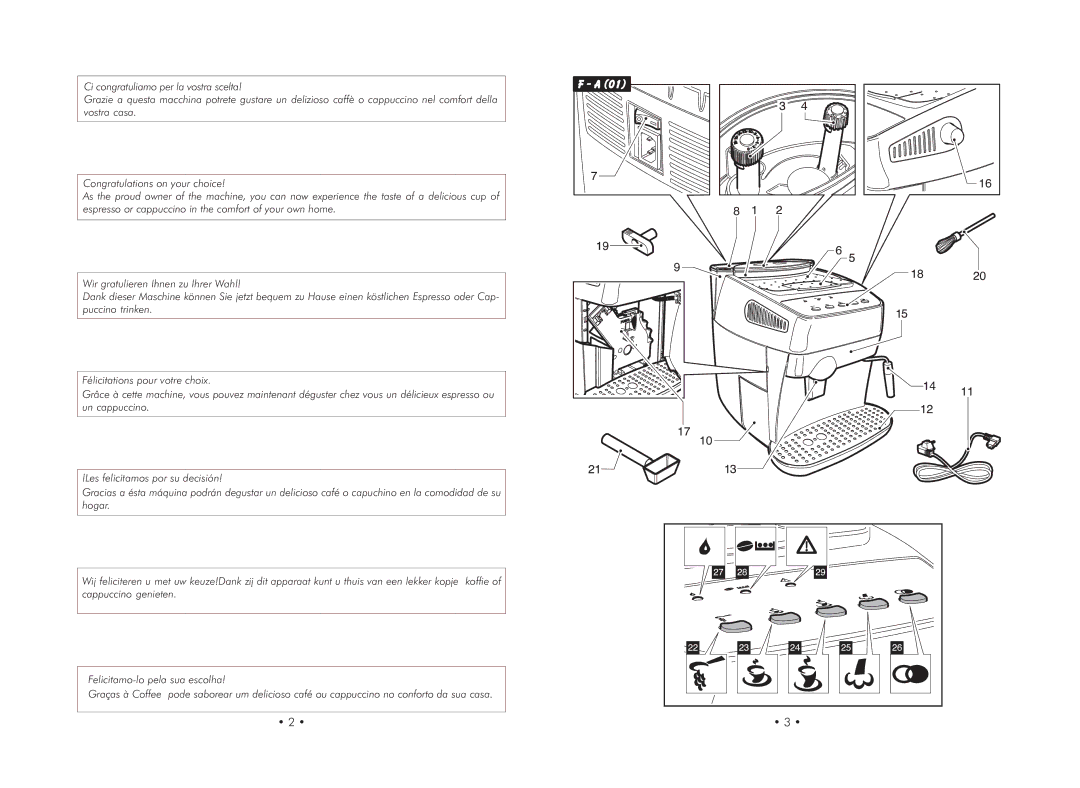 Gaggia 740602008 manual 