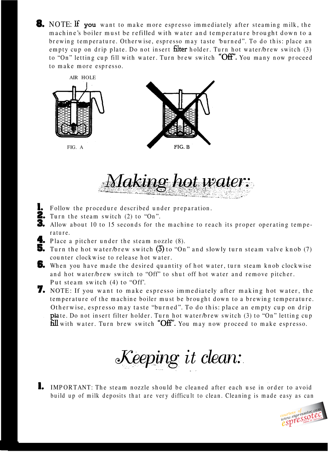 Gaggia Espresso/Cappuccino Maker manual JC@eping. it dean 