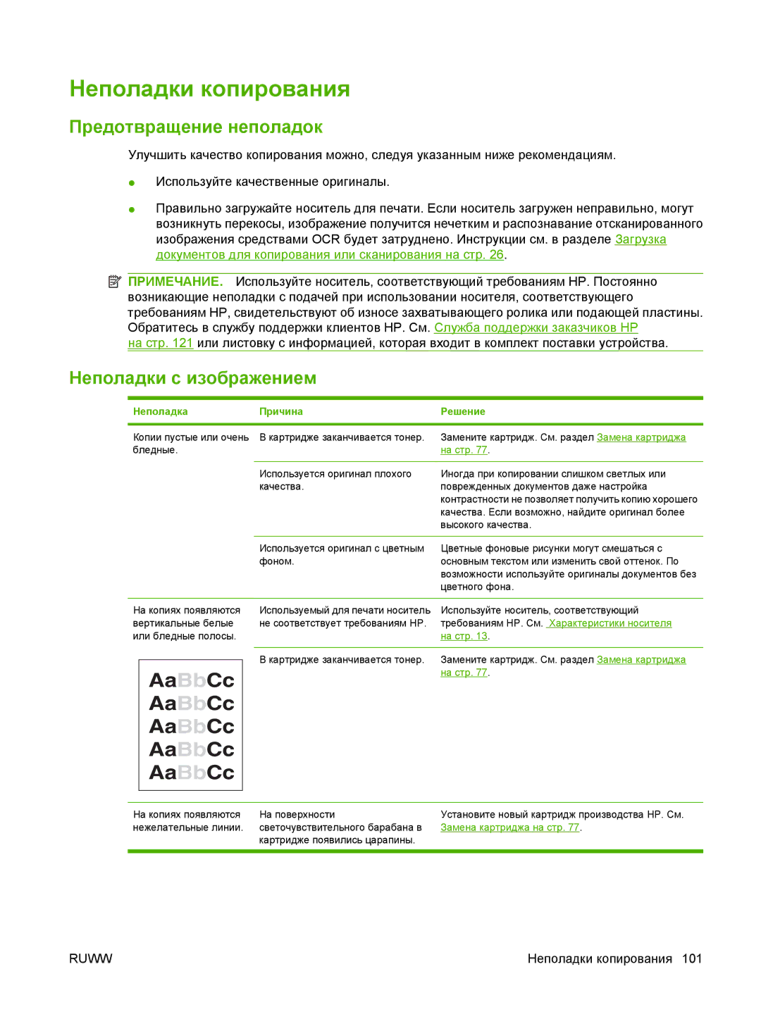 Gaggia M1005 MFP manual Неполадки копирования, Предотвращение неполадок, Неполадки с изображением 