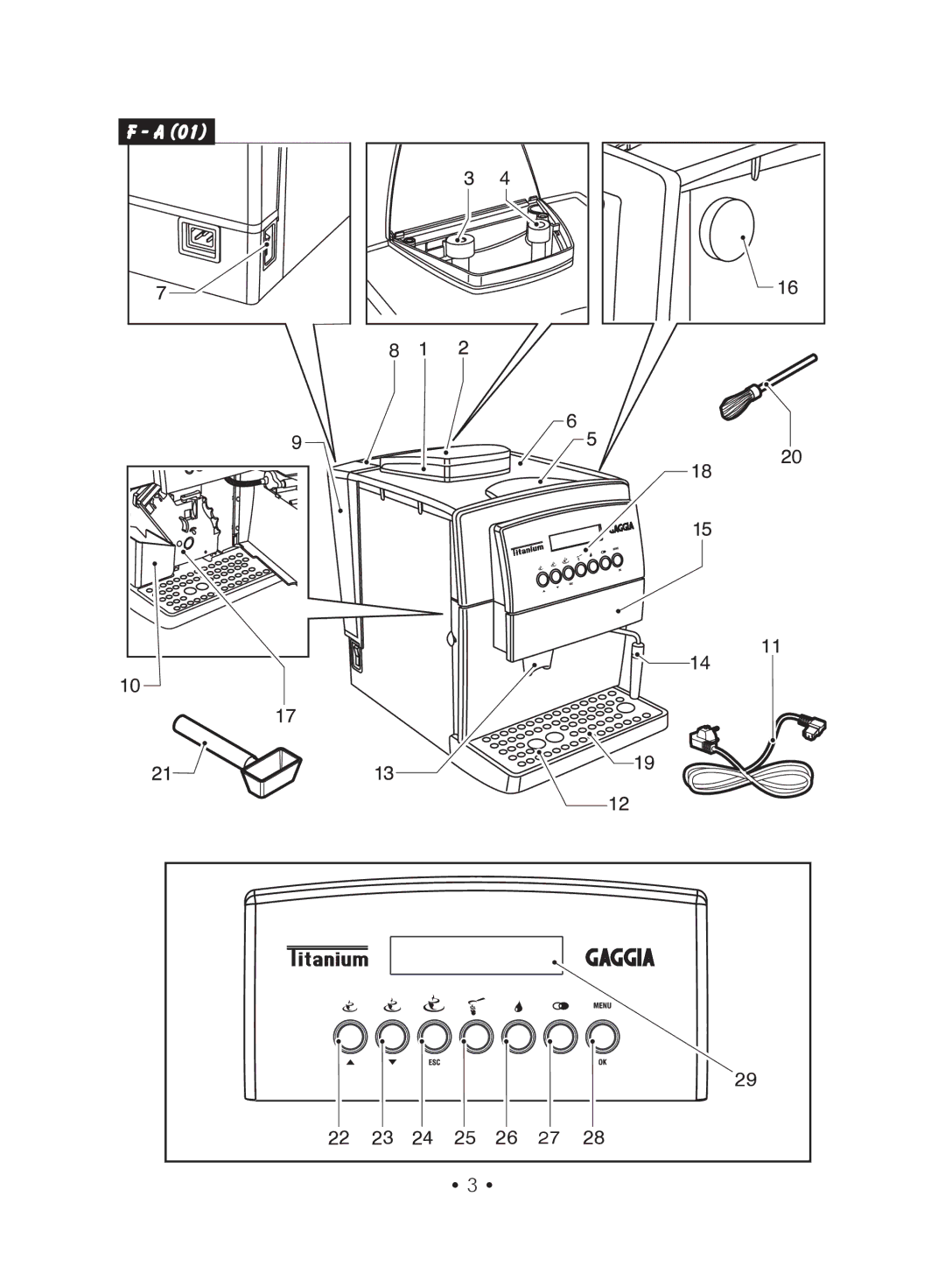 Gaggia SUP027YDR manual 