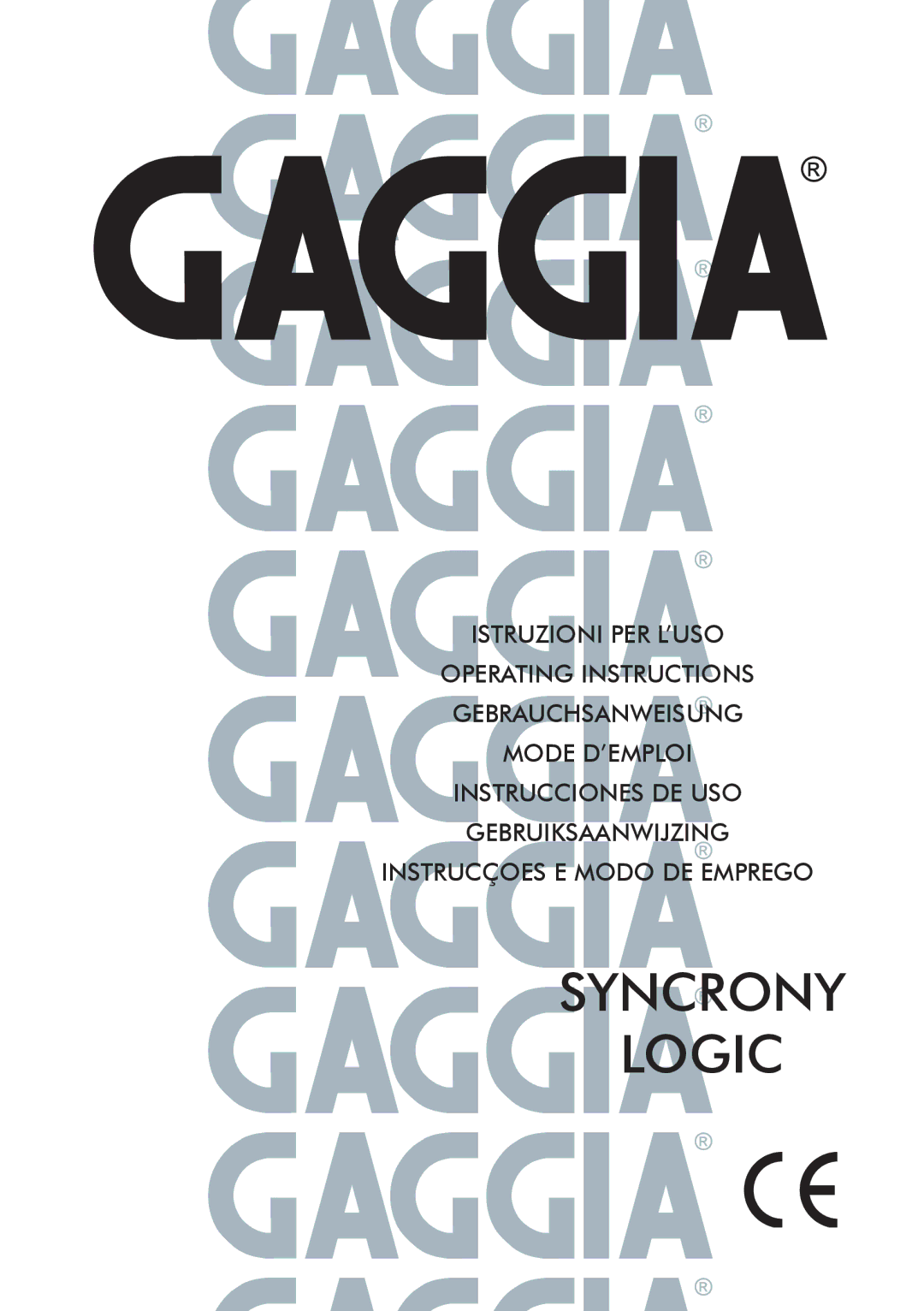 Gaggia manual Syncrony Logic 