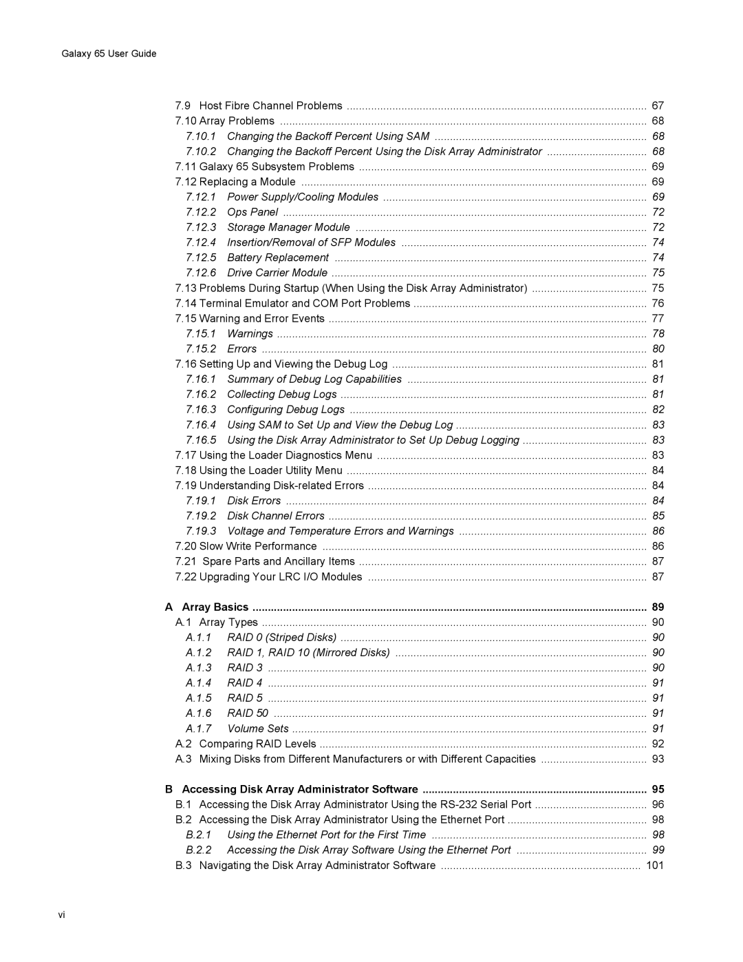 Galaxy Metal Gear 65 manual Array Basics, Accessing Disk Array Administrator Software 