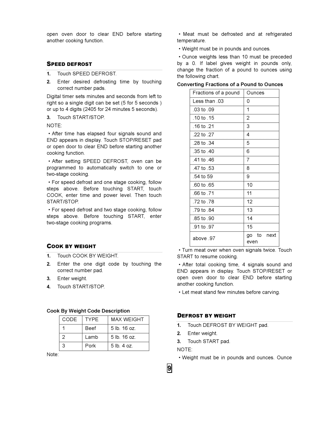 Galaxy Metal Gear 87040 user manual Start/Stop, Code Type MAX Weight 