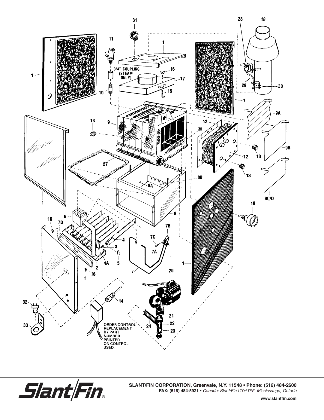 Galaxy Metal Gear GXH Series, GX Series manual SLANT/FIN CORPORATION, Greenvale, N.Y Phone 516 