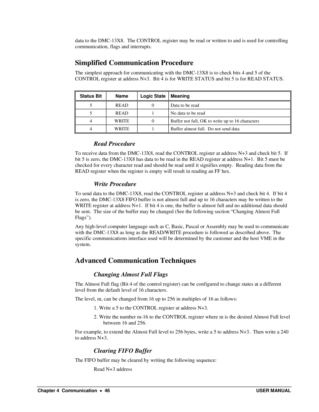 Galil DMC-13X8 user manual Simplified Communication Procedure, Advanced Communication Techniques 