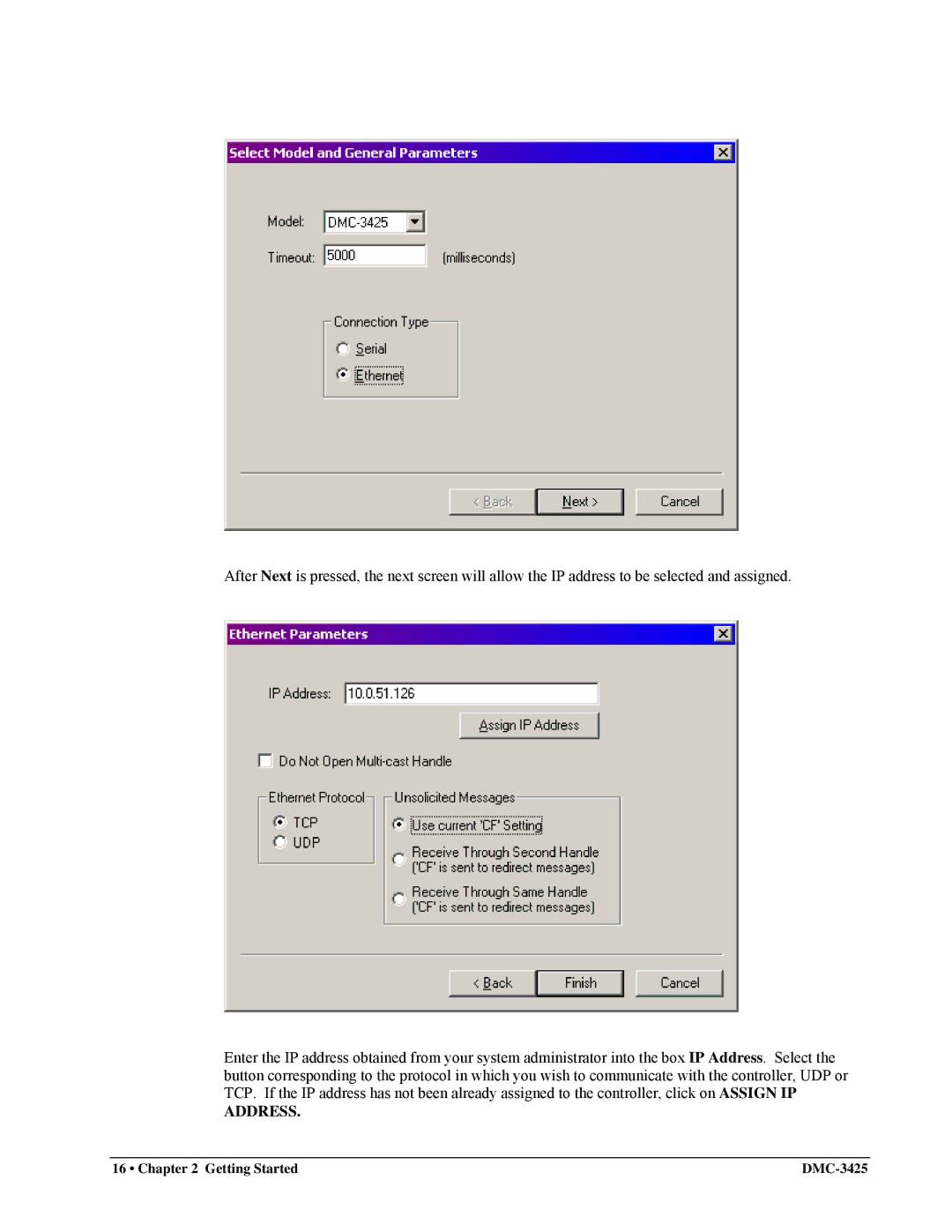 Galil DMC-3425 user manual Address 