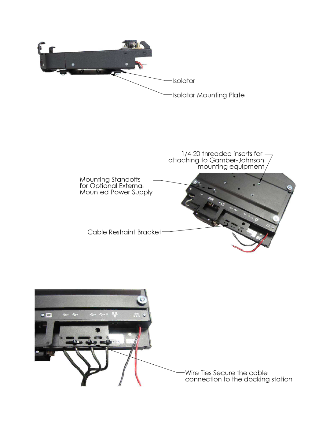 Gamber Johnson 7160-0393-04(-P), 7160-0393-02(-P), 7160-0393-00(-P), 7160-0393-06(-P) installation instructions 