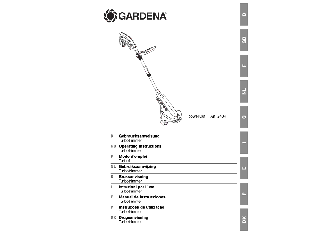 Gardena Lawn Mower manual Gardena 